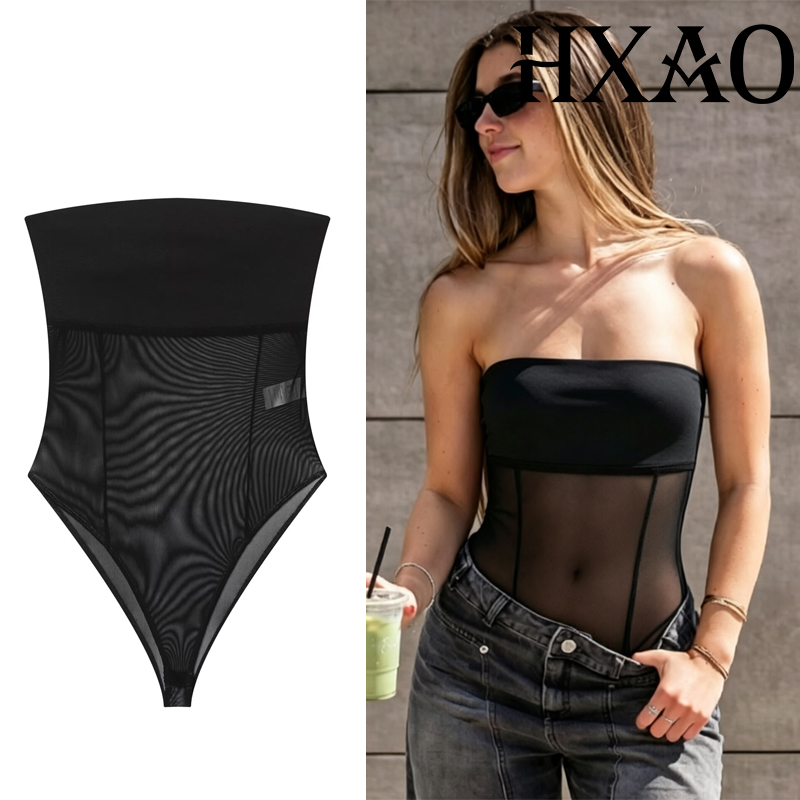 HXAO Korset Tulle Wanita Musim - Strapless Bra Backless ulasan dan harga